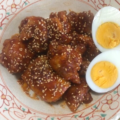 タレを合わせておけば　鶏肉を揚げ焼きするだけで簡単にできて、お弁当にもピッタリした。食もすすみます♪